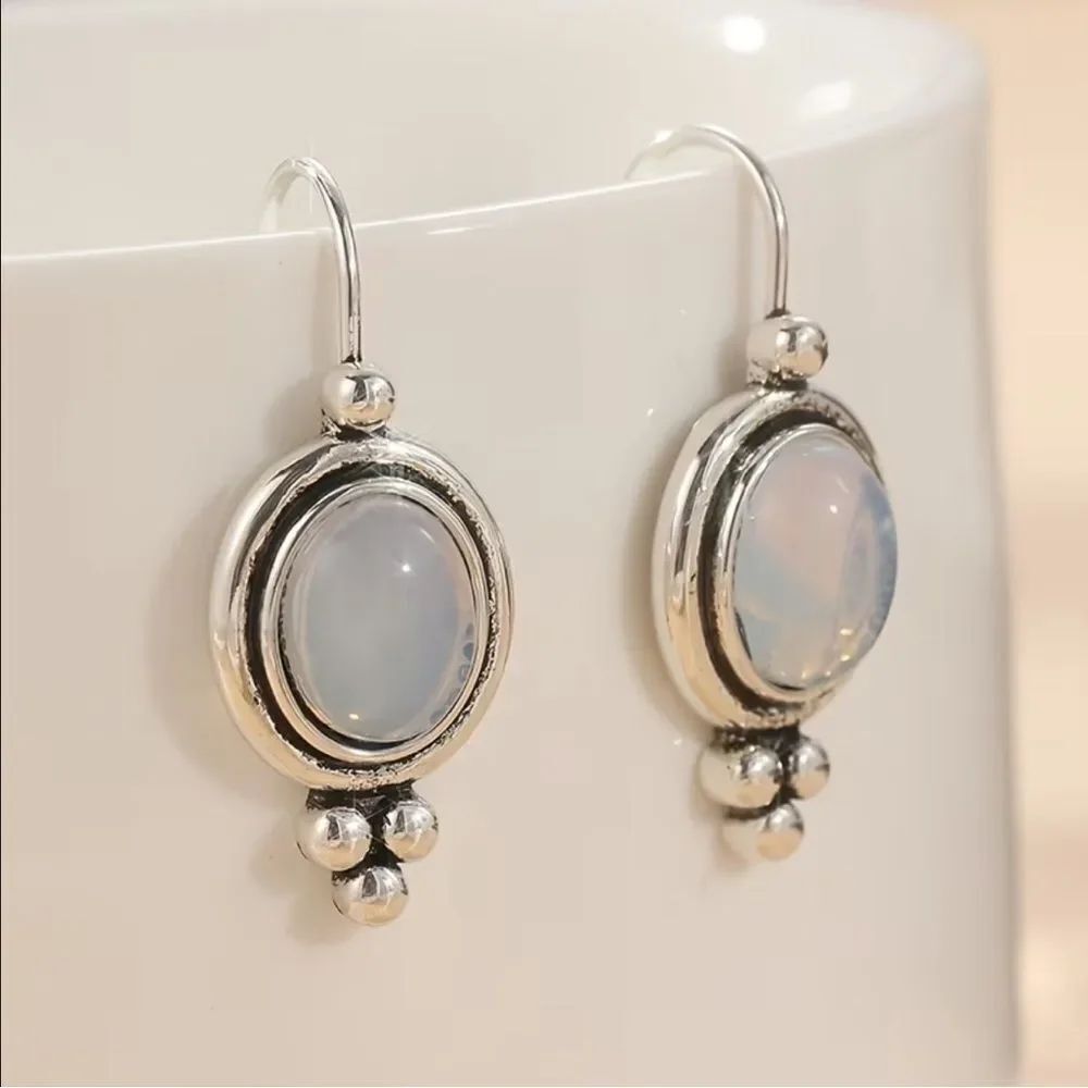 Boho stone earrings #2409